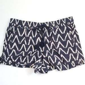 NWOT Loft Linen Chevron Pull On Shorts